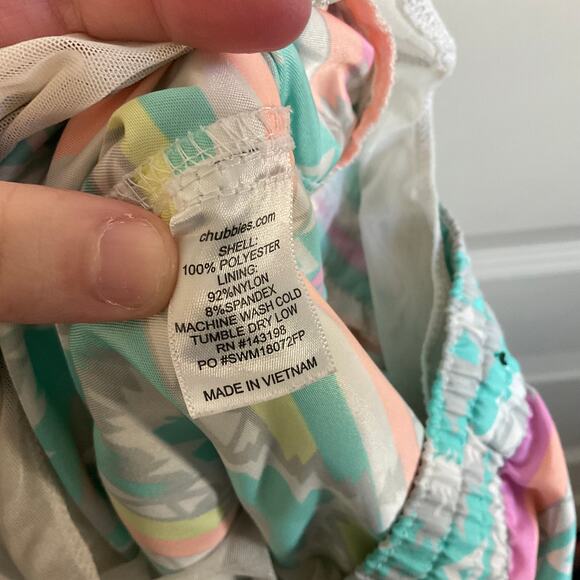 Chubbies Southwestern/Aztec Printed 90s Style Swim Trunks - Size Small - Picture 11 of 11